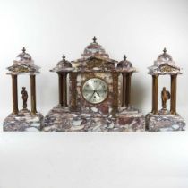 A clock garniture