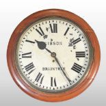 A 19th century dial clock
