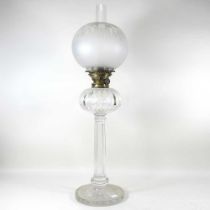 A 19th century oil lamp