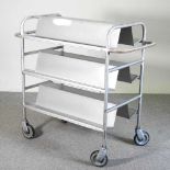 A metal trolley