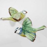 A pair of Beswick flat back blue tits