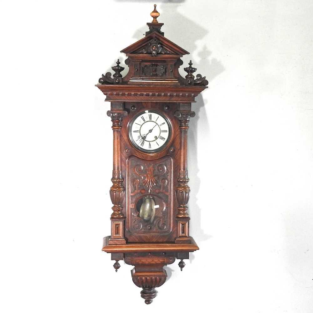 A 19th century wall clock