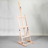 A wooden easel