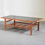A 1970's teak coffee table