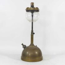 A brass Tilley oil lamp