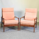 A pair of 1960's armchairs