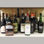 A collection of wines and spirits