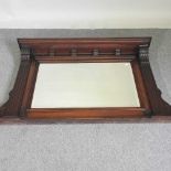 A Victorian over mantel mirror