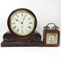 A 19th century mantel clock