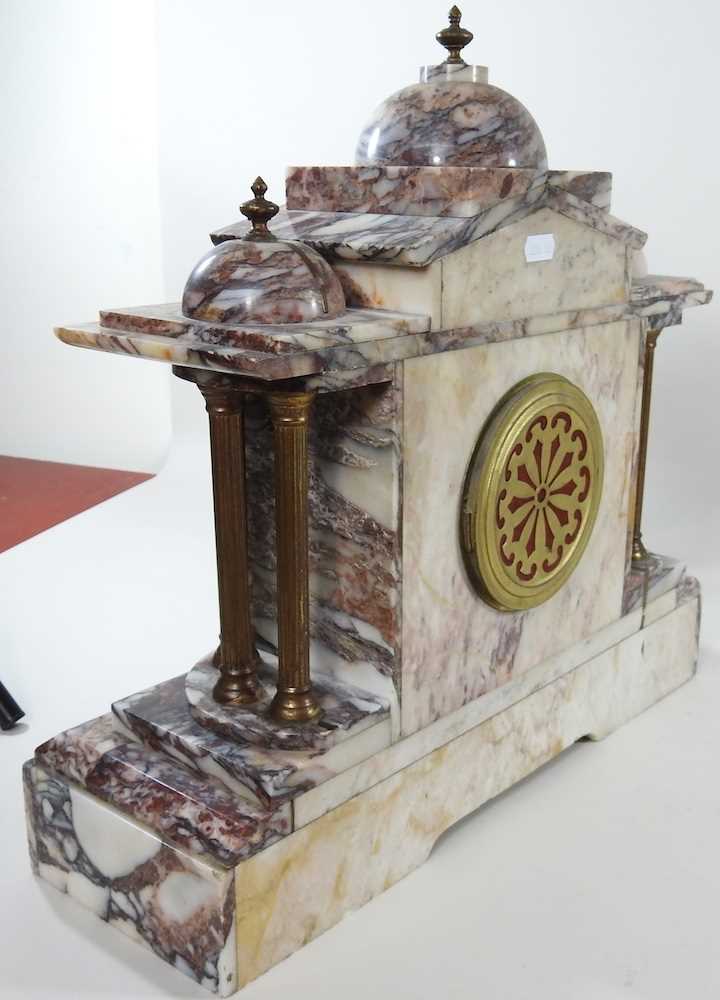 A clock garniture - Image 6 of 9