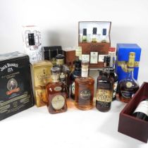 A collection of various whisky