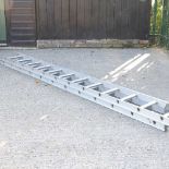 An aluminium ladder