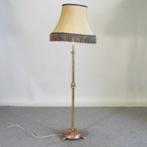 An Art Nouveau standard lamp