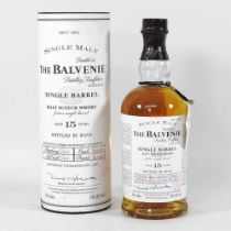 A bottle of Balvenie 1981 single barrel malt whisky, cask 278, bottle no. 130, boxed