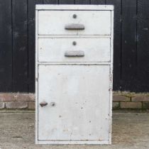 A metal filing cabinet 51w x 65d x 92h cm