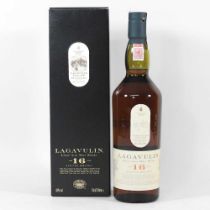 Lagavulin single Islay malt whisky, aged 16 years, 70cl, boxed