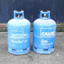 A Calor gas 15kg butane bottle and another (2)