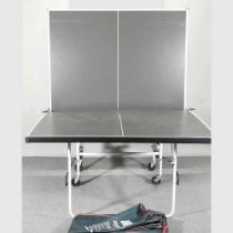 A Jaques folding table tennis table, 154 x 280cm