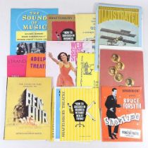 A collection of vintage theatre programs