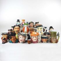 A Royal Doulton Robin Hood character jug, 9cm high, together with a collection of various jugs,