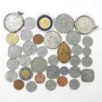 A George V full sovereign, dated 1927, together with a collection of various coins