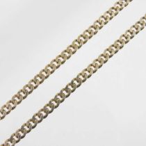 A 9 carat gold curb link necklace, 23g, 50cm long