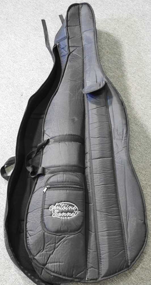 An Antoine Sonnet black electric cello, 125cm long, in a soft case Overall condition looks to be - Image 11 of 12