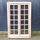 An oak window frame, 159 x 105cm