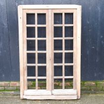 An oak window frame, 159 x 105cm