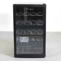 A Logik wine fridge, with a glazed door 49w x 53d x 84h cm
