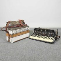 A Boselli accordion, in a hard case, together with a Settimio Soprani, in a hard case (2)