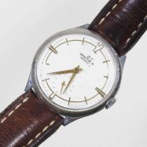 A Breitling Geneve vintage gentleman's wristwatch, circa 1960's, the signed 32mm dial with baton