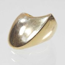 A Georg Jensen 18 carat gold ring, attributed to Nanna and Jorgen Ditzel, designed circa 1961, of