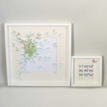 C M Macleod, contemporary, British Isles Butterflies, printed cut paper, signed in pencil by the