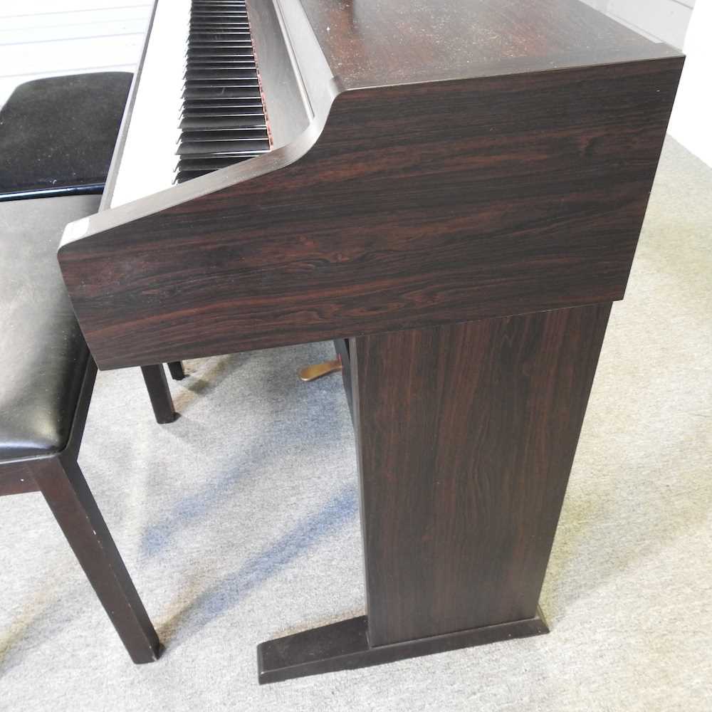 A Yamaha electric Clavinova piano, in an ebonised case, together with two piano stools (3) 136w x - Image 6 of 10