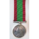Victorian Afghanistan Medal 1878-80 example.  Named to "Cond. F Smith DO.CDT".  Minor edge knocks.