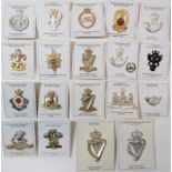 Post 1953 And Amalgamation Infantry Cap Badges including plated and gilt West Riding ... Plated