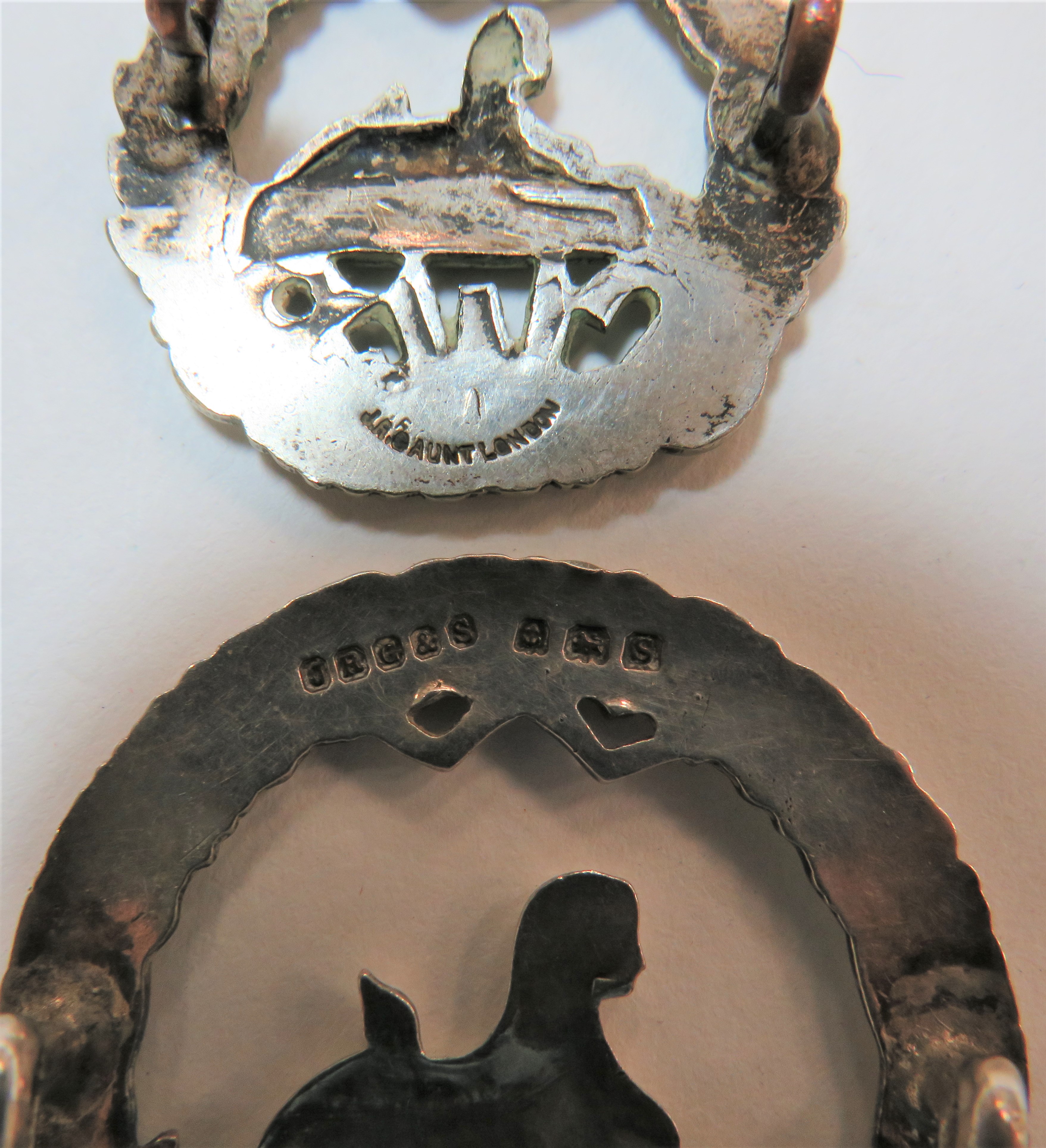 Montgomeryshire Yeomanry Cavalry and SWB Badges consisting bronzed MYC cap/collar (lugs) ... Bronzed - Image 2 of 2