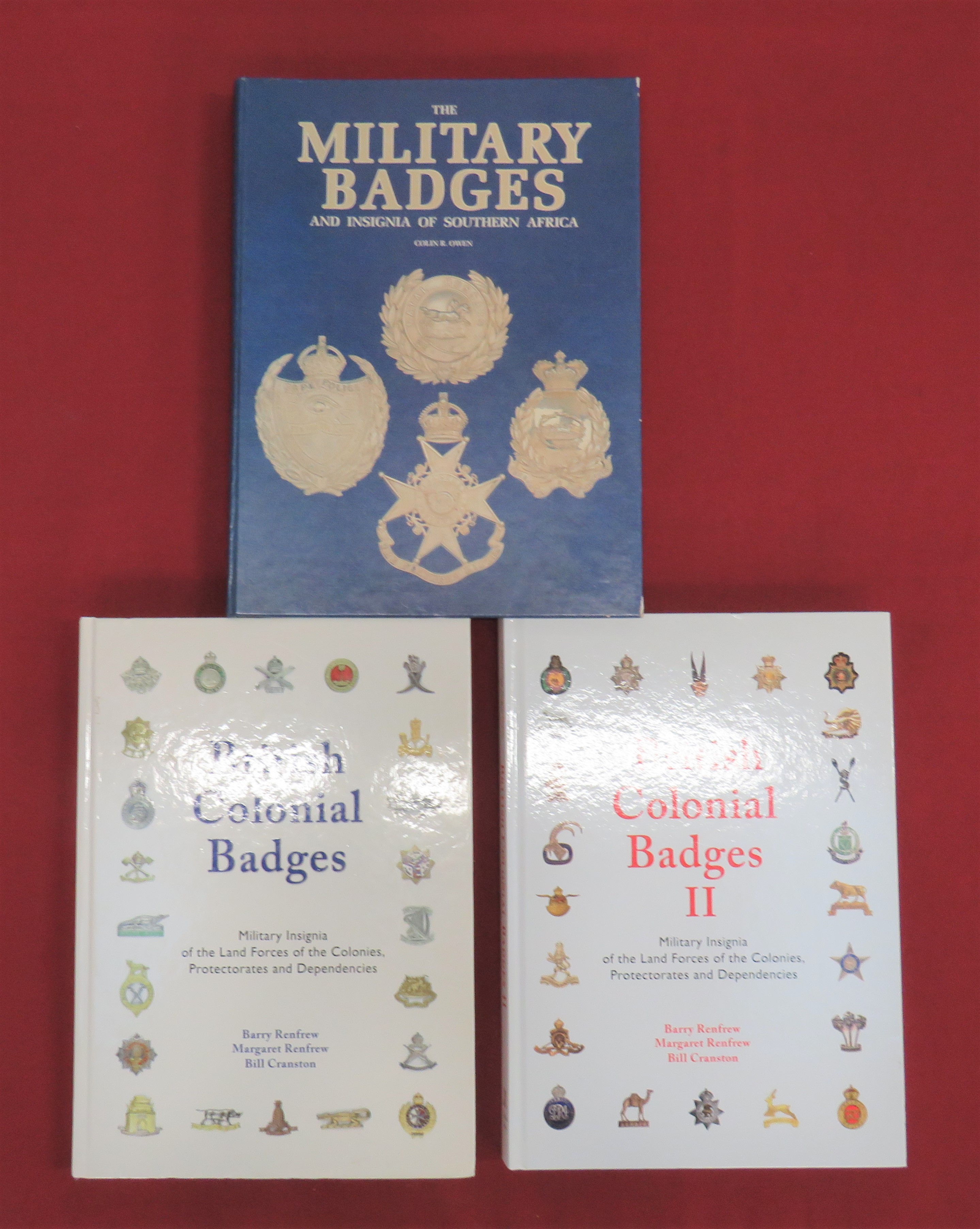 3 volumes on Colonial badges & Insignia. Large format works : Military Badges & Insignia of Southern