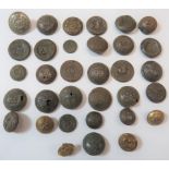 Excavated Buttons Including Victorian including 84th Reg ... 16th Reg ... 83 Reg ... 14th Reg ...