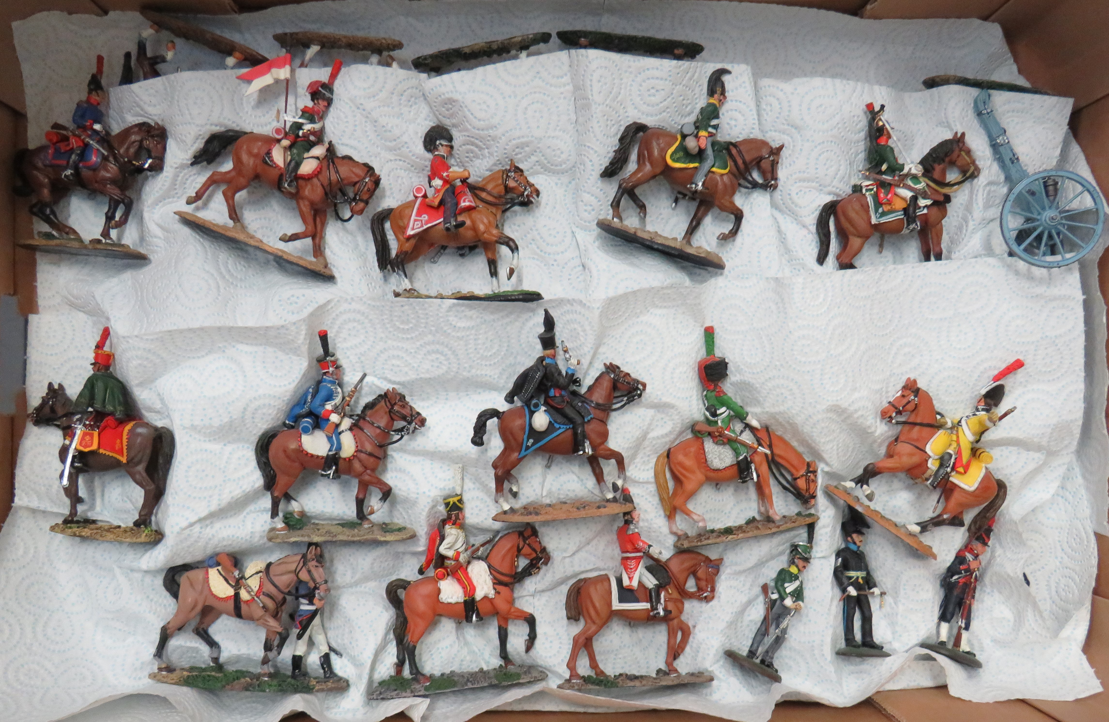 Large Collection Of Del Prado Napoleonic Figures well painted alloy figures of French and English - Image 2 of 3