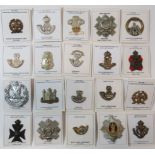 Infantry Cap Badges including brass KC Royal Irish Reg ... Bi-metal Cambridgeshire Reg ... Bi-