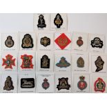 Post 1953 Bullion Embroidery Beret Badges including 13/18 Royal Hussars ... Light Dragoons ... 17/