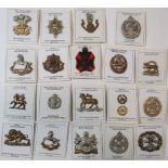 Infantry Cap Badges including bi-metal Manchester ... Brass Gloucestershire back badge ... Bi-