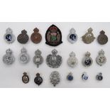 20 Various Pre 1952 Police Constabulary Cap And Lapel Badges cap include KC bullion embroidery