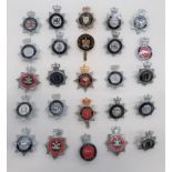 25 Post 1953 Police Constabulary Cap Badges plated and enamel QC examples include Dewsbury Borough