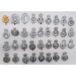 35 Post 1953 Police Constabulary Cap Badges plated QC examples including Birmingham City