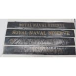 42 x Various Royal Navy Cap Tallies including Royal Naval Reserve ... Royal Fleet Reserve ...