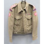 Royal Artillery 1937 Pattern New Zealand Made Battledress Jacket khaki woollen, single breasted,