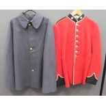 Interwar Coldstream Guards Cape blue grey woollen cape with large fold over collar.  The front